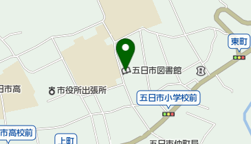 あきる野市五日市図書館の地図画像