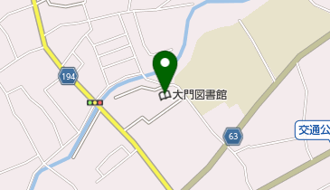 青梅市大門図書館の地図画像