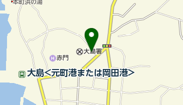 大島町図書館の地図画像