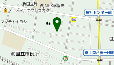 国立市くにたち中央図書館の地図画像