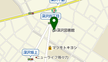 世田谷区立深沢図書館の地図画像