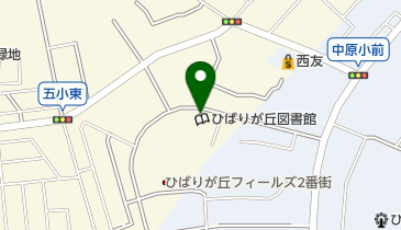 東久留米市立ひばりが丘図書館の地図画像