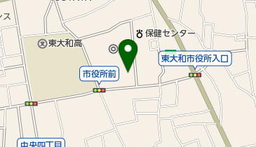 東大和市立中央図書館の地図画像