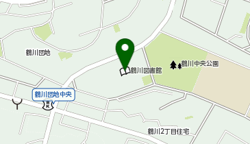 つるかわ図書コミュニティ施設つるぼんの地図画像