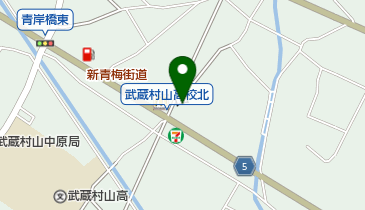 武蔵村山市立三ッ木地区図書館の地図画像