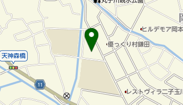 世田谷区立鎌田図書館の地図画像