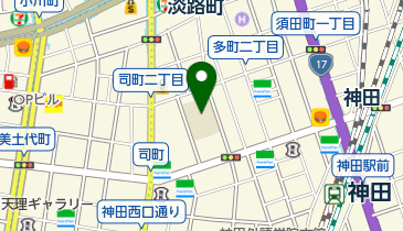 千代田区立神田まちかど図書館の地図画像