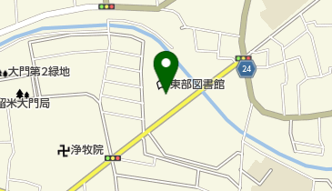 東久留米市立東部図書館の地図画像