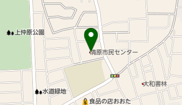 東大和市立清原図書館の地図画像