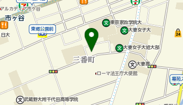 千代田区立四番町図書館の地図画像