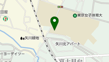 東京女子体育大学附属図書館の地図画像