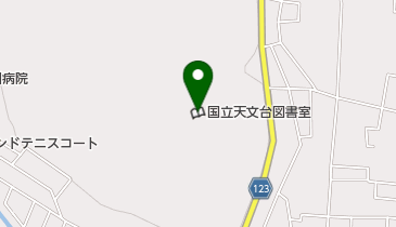 国立天文台図書室の地図画像