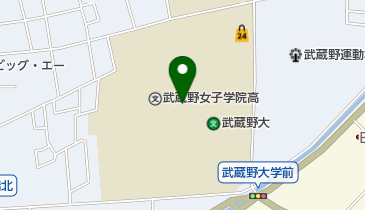 武蔵野大学図書館の地図画像