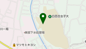 白百合女子大学図書館の地図画像
