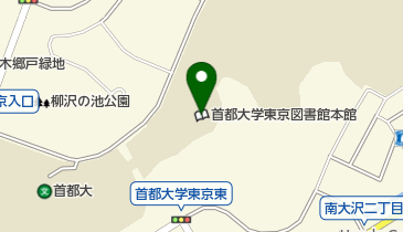 東京都立大学図書館本館の地図画像