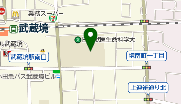 日本獣医生命科学大学付属図書館の地図画像