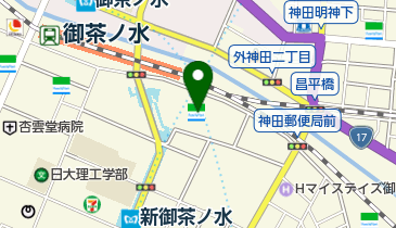デジタルハリウッド大学メディアライブラリーの地図画像