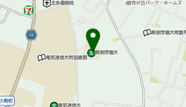 桐朋学園大学音楽学部附属調布図書館の地図画像