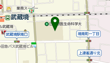 日本医科大学武蔵境校舎図書室の地図画像