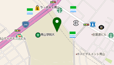 青山学院大学図書館本館の地図画像