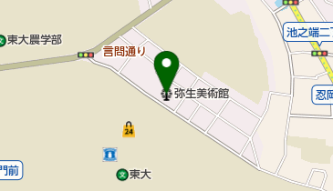 弥生美術館の地図画像