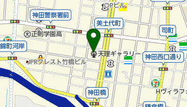 天理ギャラリーの地図画像