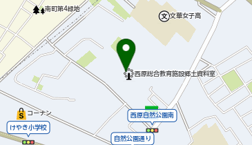 西原総合教育施設郷土資料室の地図画像