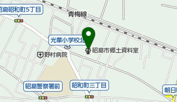 昭島市郷土資料室の地図画像