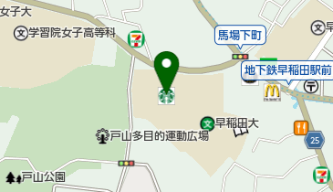 早稲田スポーツミュージアムの地図画像