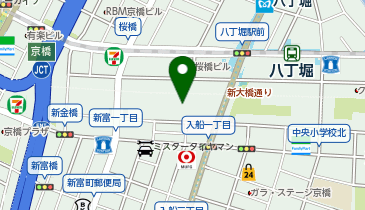 中央区立郷土資料館の地図画像