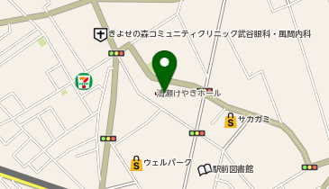 清瀬けやきホールの地図画像