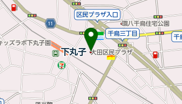 (財)大田区文化振興協会大田区民プラザの地図画像