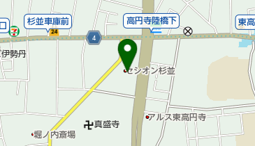 セシオン杉並(高円寺地域区民センター・社会教育センター)の地図画像