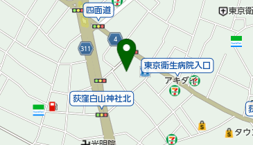 杉並公会堂の地図画像