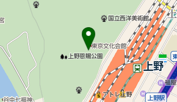 東京文化会館の地図画像