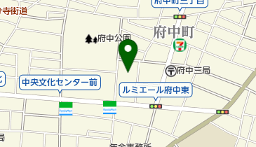 府中市市民会館の地図画像