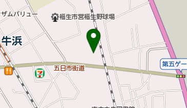 福生市民会館の地図画像
