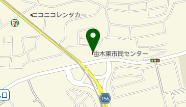 由木東市民センターの地図画像