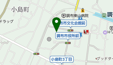 調布市文化会館たづくりの地図画像