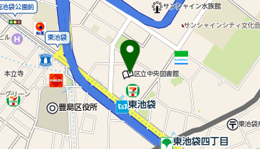 豊島区立舞台芸術交流センターあうるすぽっとの地図画像
