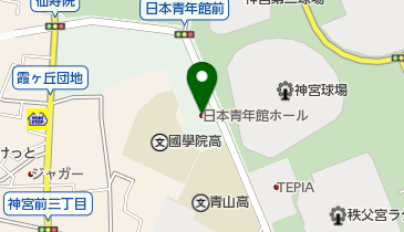 日本青年館ホールの地図画像