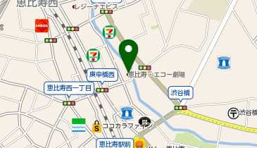 恵比寿・エコー劇場の地図画像