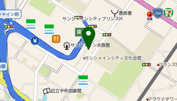 サンシャイン劇場の地図画像