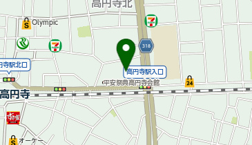 座・高円寺の地図画像