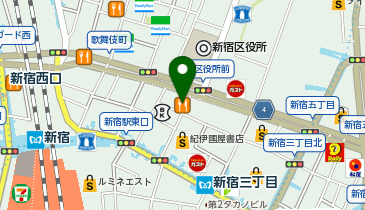 新宿シアタートップスの地図画像
