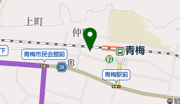 青梅駅前斎場の地図画像