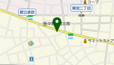 鷺宮ホールの地図画像
