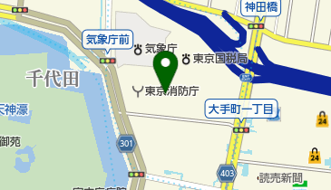 (株)日本経済新聞社東京本社の地図画像