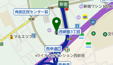 新宿パークタワーの地図画像