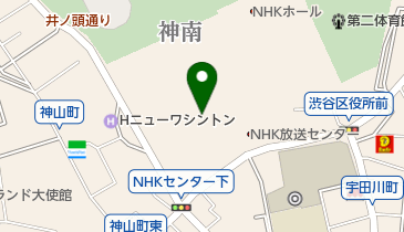 日本放送協会放送センターの地図画像